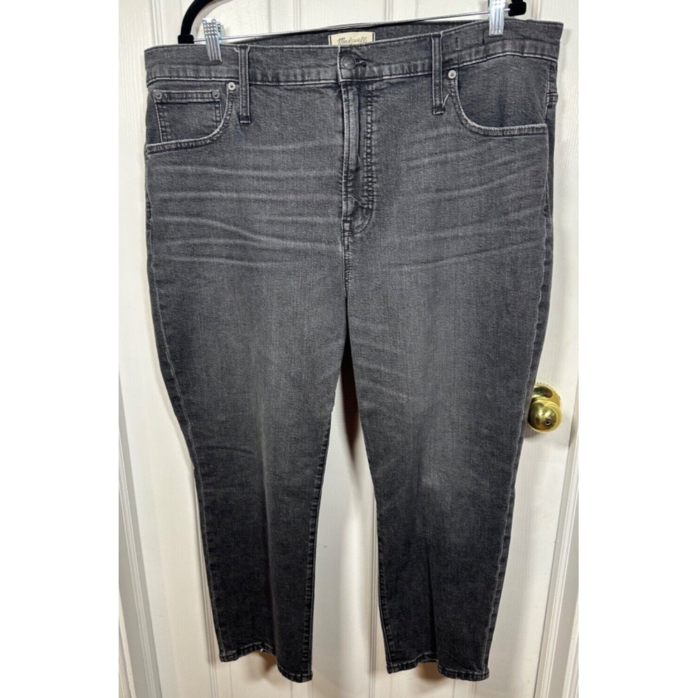 Madewell The Perfect Vintage Crop Jeans / Weathered Black / Women's 35 P